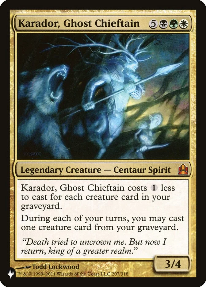 Karador, Ghost Chieftain 「PLST/CMD-207」「EN」
