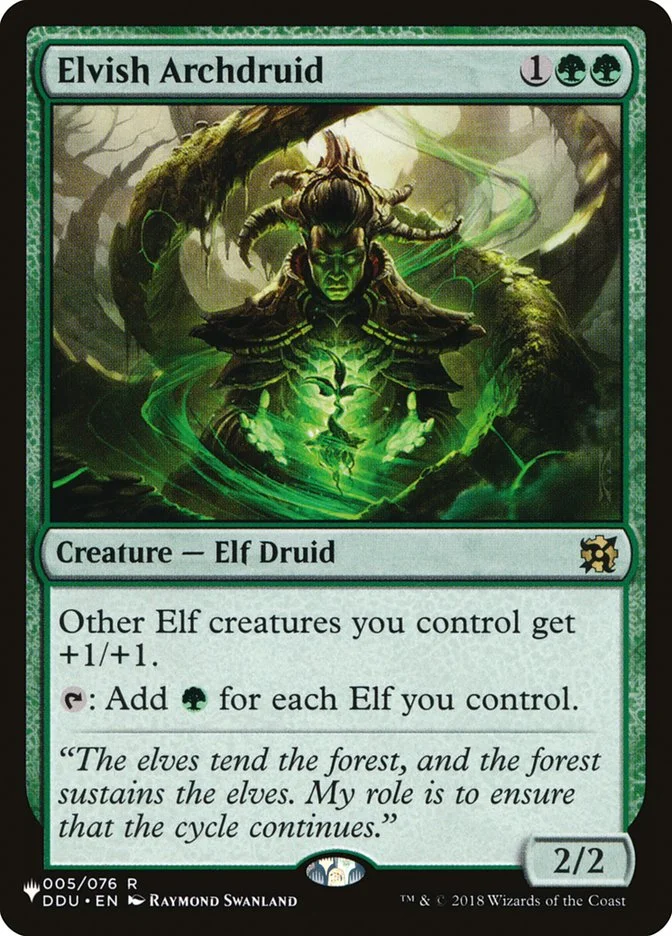 Elvish Archdruid 「PLST/DDU-5」「EN」