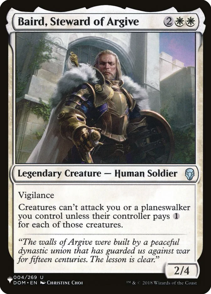 Baird, Steward of Argive 「PLST/DOM-4」「EN」