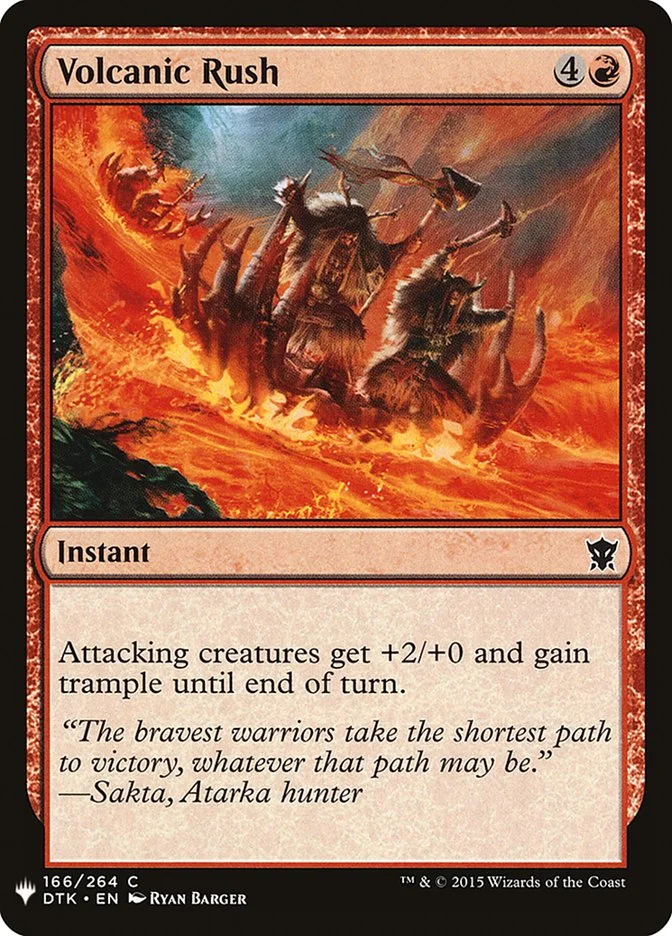 Volcanic Rush 「PLST/DTK-166」「EN」