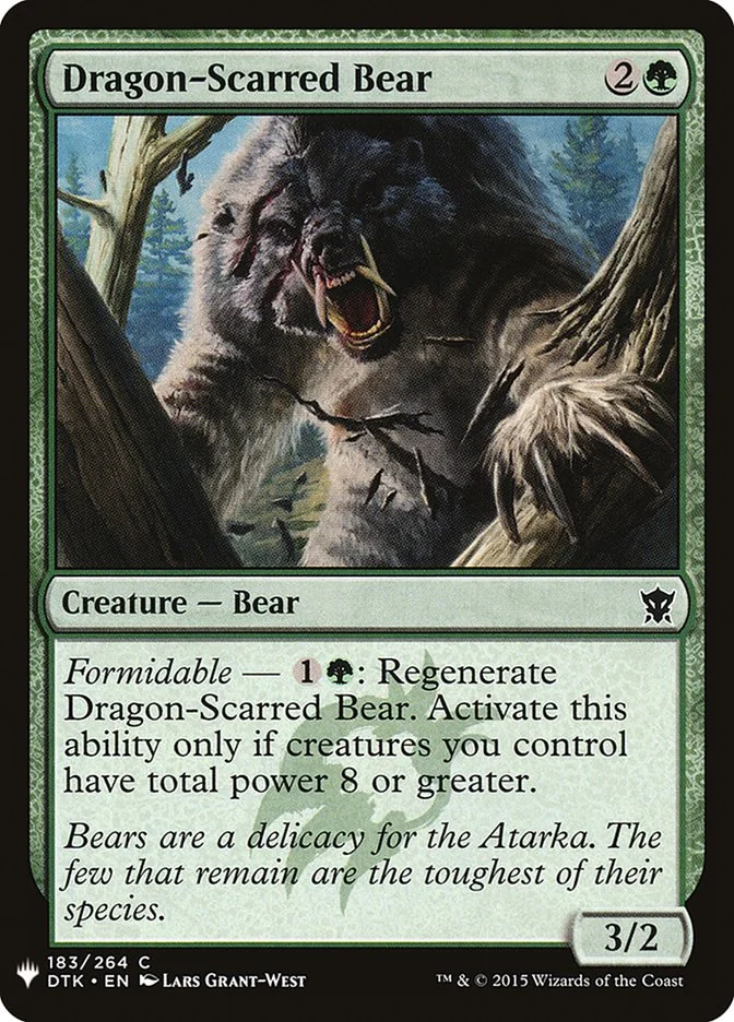 Dragon-Scarred Bear 「PLST/DTK-183」「EN」