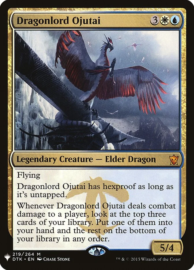 Dragonlord Ojutai 「PLST/DTK-219」「EN」