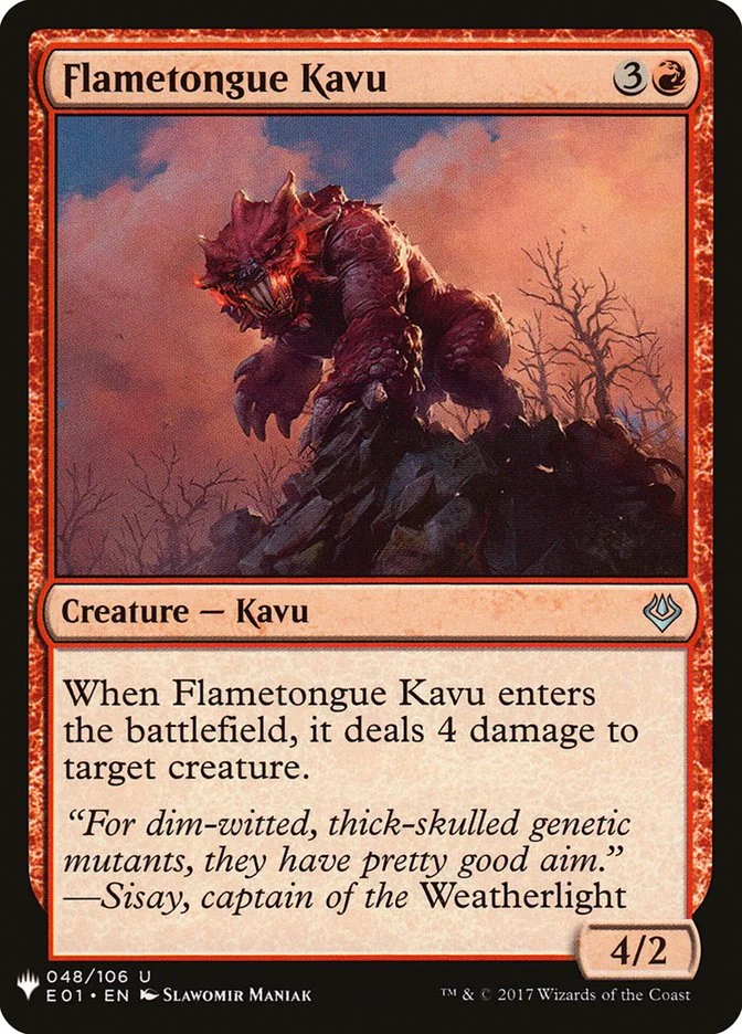 Flametongue Kavu 「PLST/E01-48」「EN」