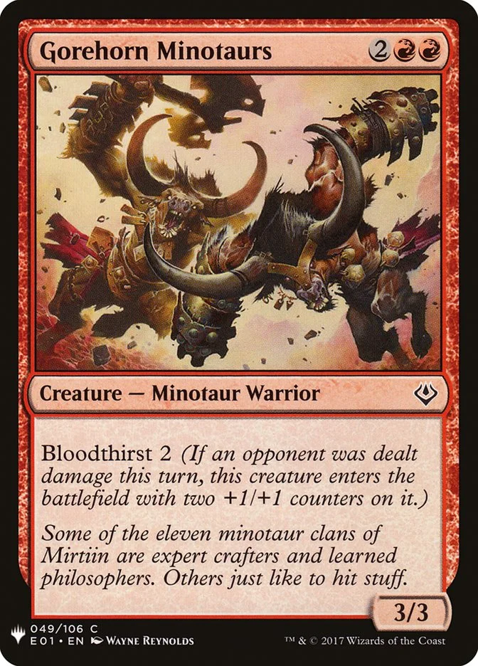Gorehorn Minotaurs 「PLST/E01-49」「EN」