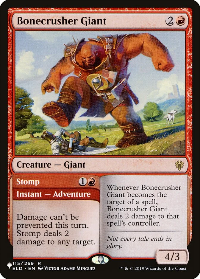 Bonecrusher Giant // Stomp 「PLST/ELD-115」「EN」