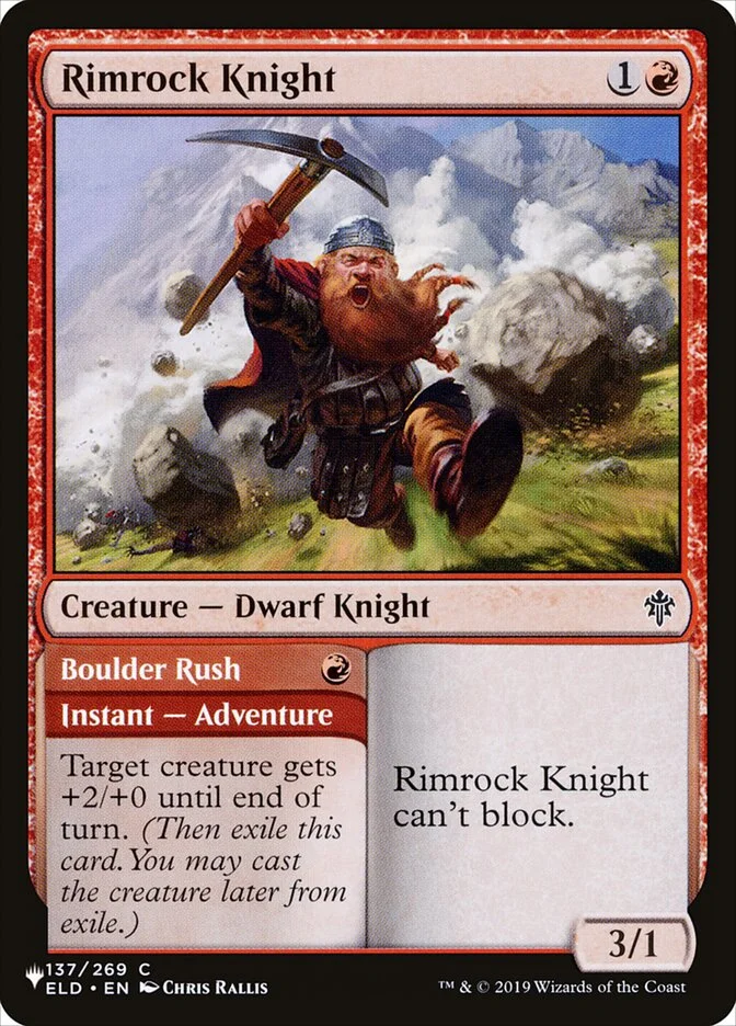 Rimrock Knight // Boulder Rush 「PLST/ELD-137」「EN」