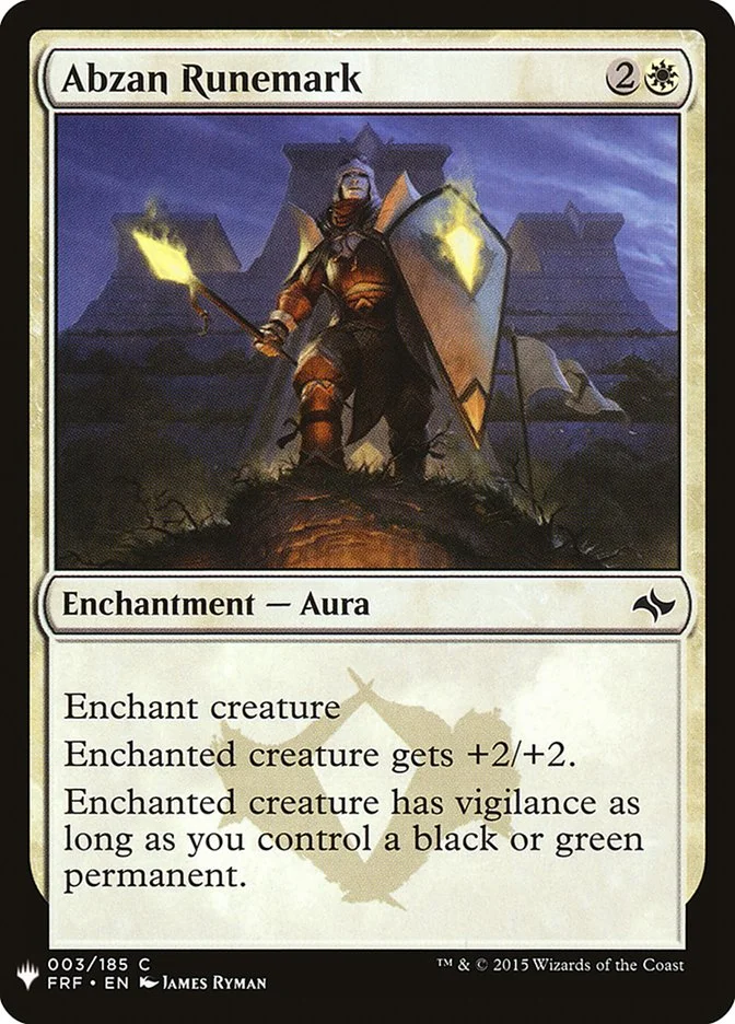 Abzan Runemark 「PLST/FRF-3」「EN」