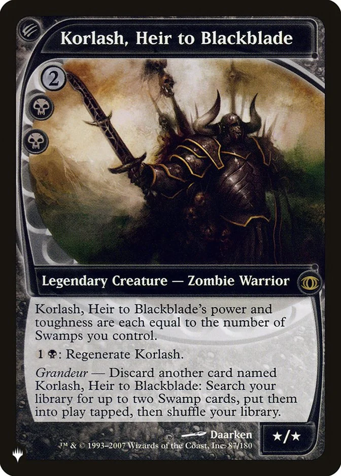 Korlash, Heir to Blackblade 「PLST/FUT-87」「EN」