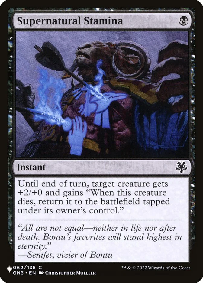 Supernatural Stamina 「PLST/GN3-62」「EN」
