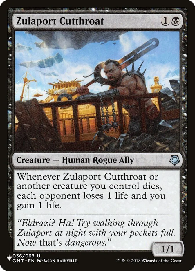 Zulaport Cutthroat 「PLST/GNT-36」「EN」