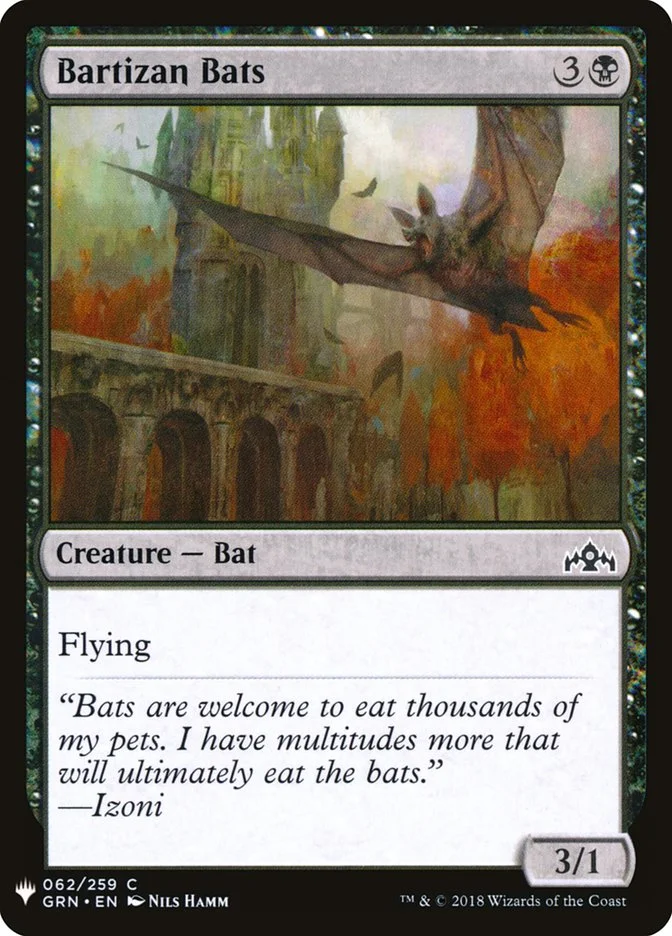 Bartizan Bats 「PLST/GRN-62」「EN」