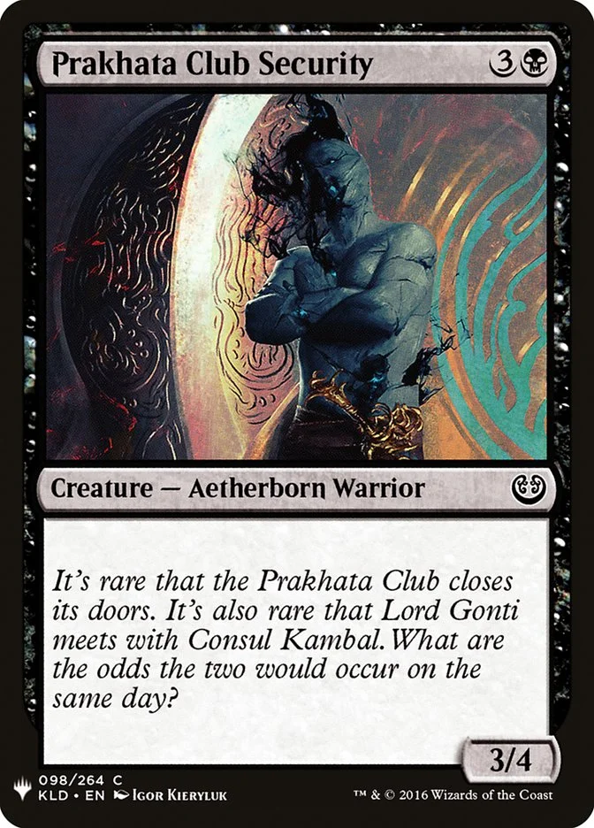 Prakhata Club Security 「PLST/KLD-98」「EN」