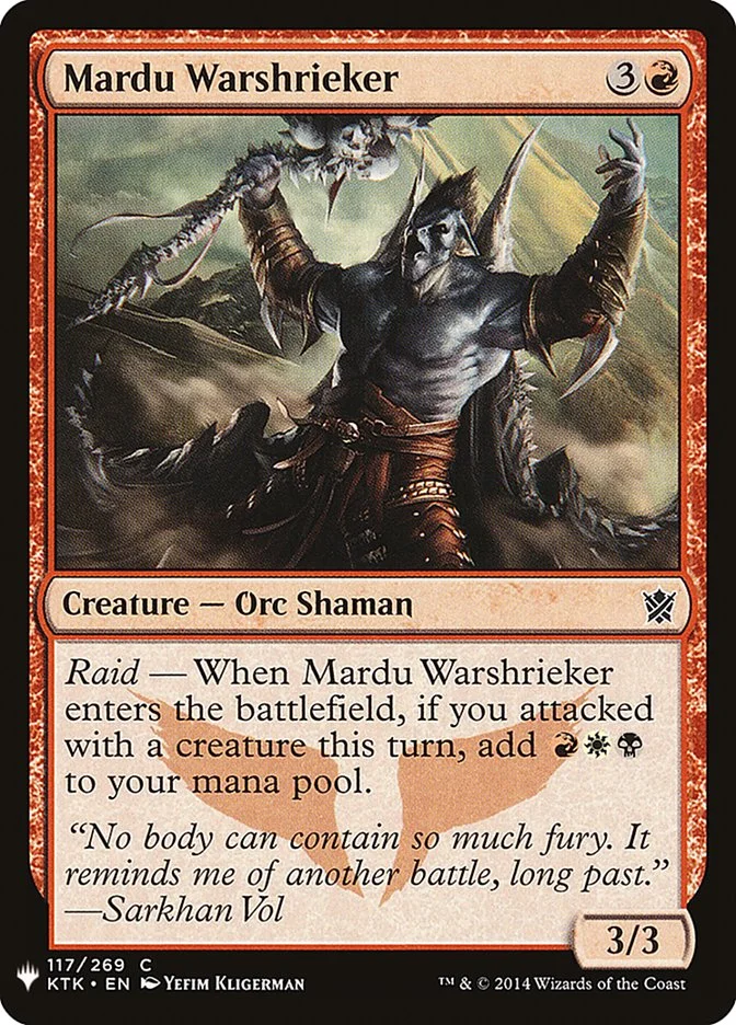 Mardu Warshrieker 「PLST/KTK-117」「EN」