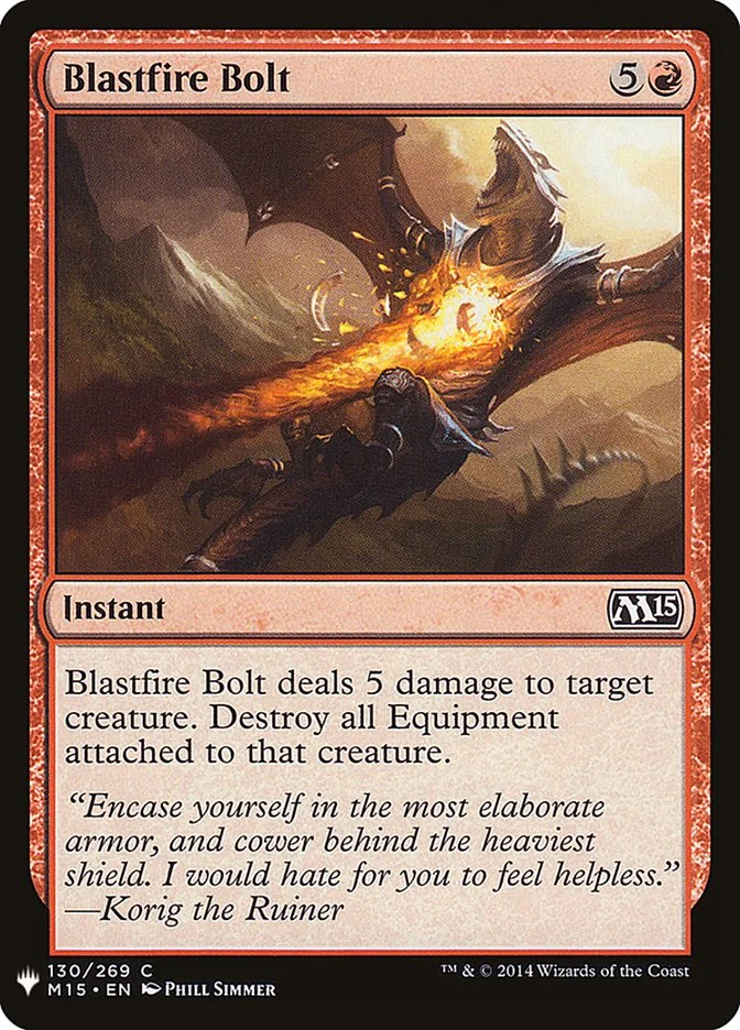 Blastfire Bolt 「PLST/M15-130」「EN」