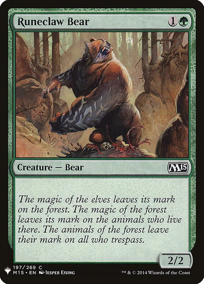 Runeclaw Bear 「PLST/M15-197」「EN」