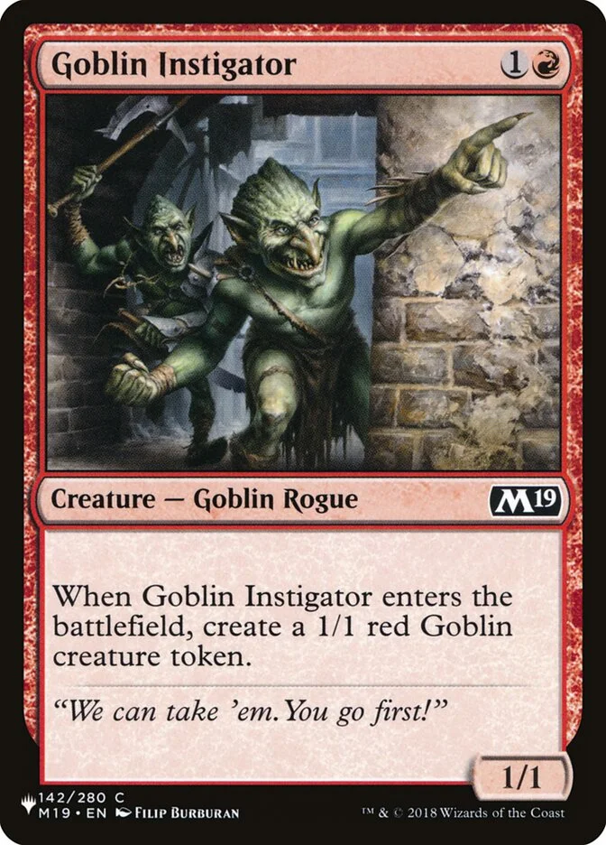 Goblin Instigator 「PLST/M19-142」「EN」