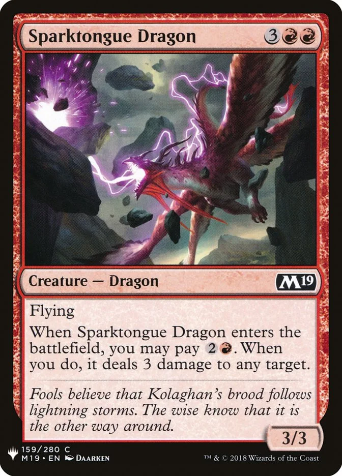Sparktongue Dragon 「PLST/M19-159」「EN」