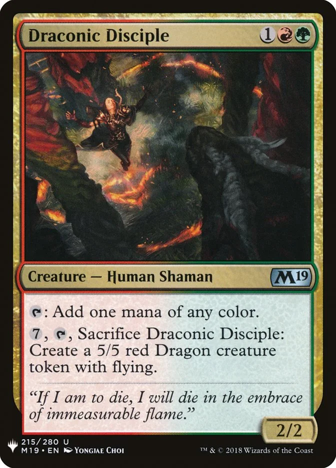 Draconic Disciple 「PLST/M19-215」「EN」