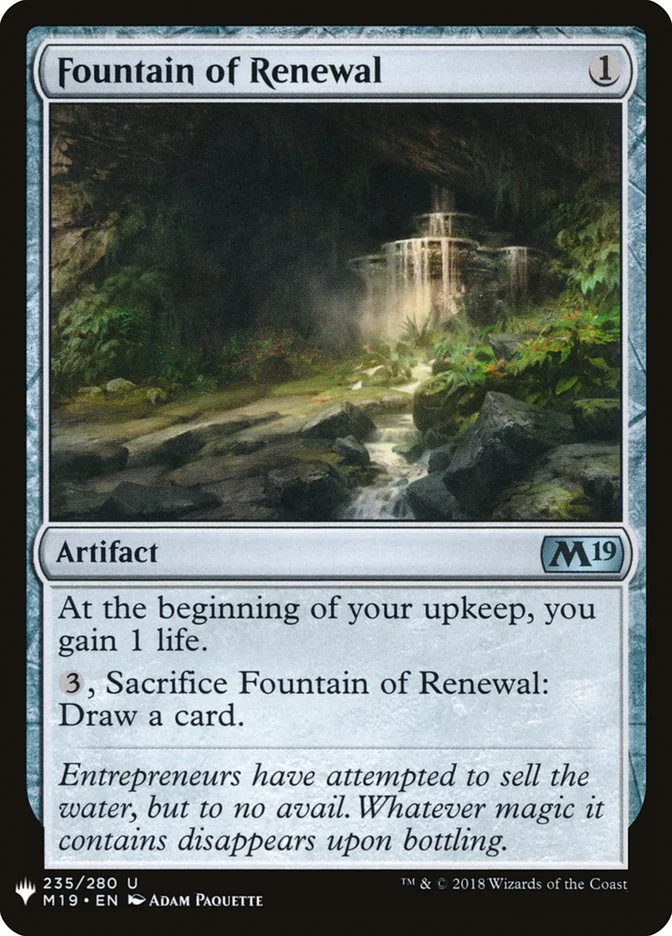 Fountain of Renewal 「PLST/M19-235」「EN」