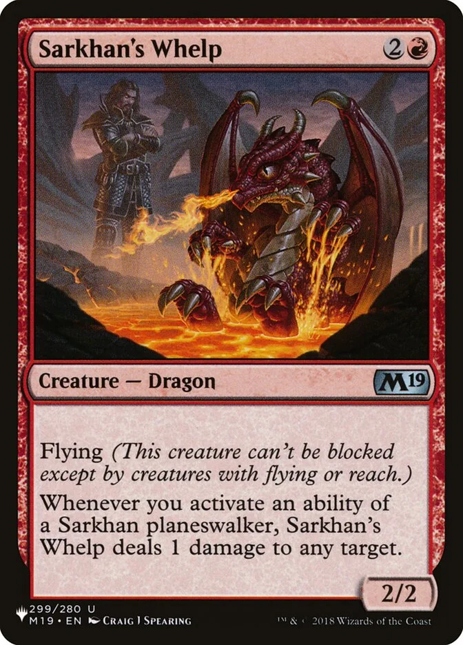 Sarkhan's Whelp 「PLST/M19-299」「EN」