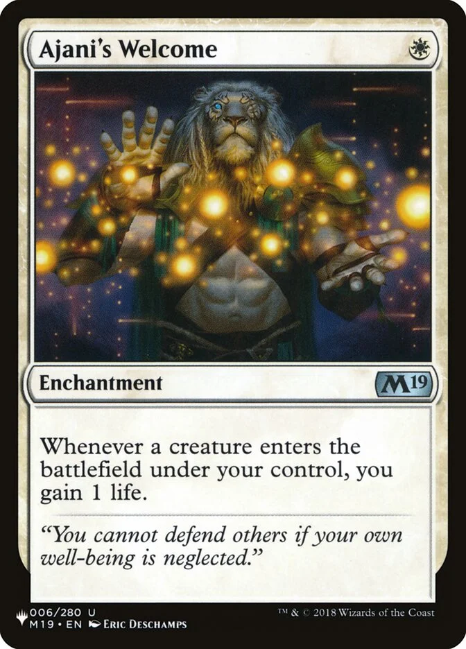 Ajani's Welcome 「PLST/M19-6」「EN」