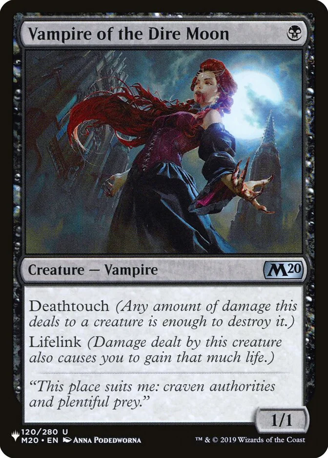 Vampire of the Dire Moon 「PLST/M20-120」「EN」