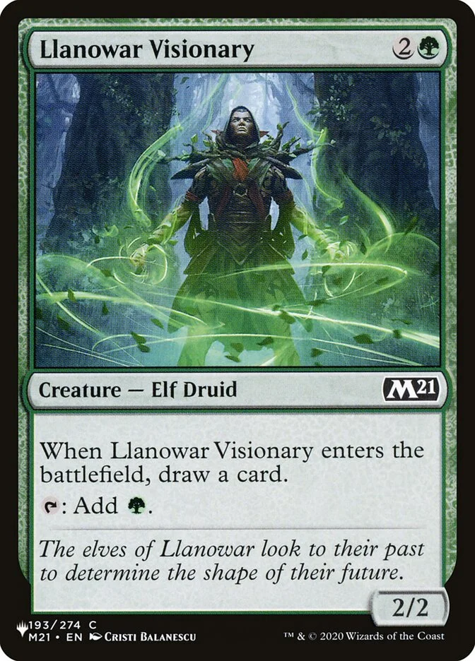 Llanowar Visionary 「PLST/M21-193」「EN」