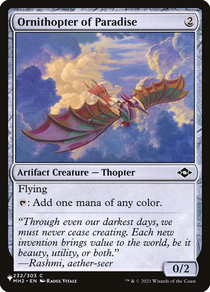 Ornithopter of Paradise 「PLST/MH2-232」「EN」