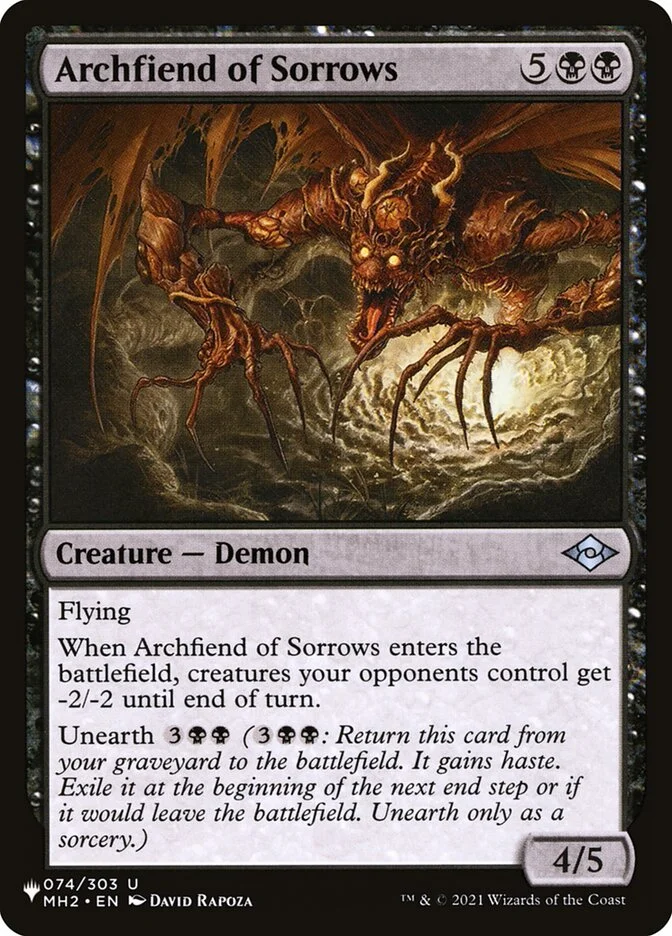 Archfiend of Sorrows 「PLST/MH2-74」「EN」