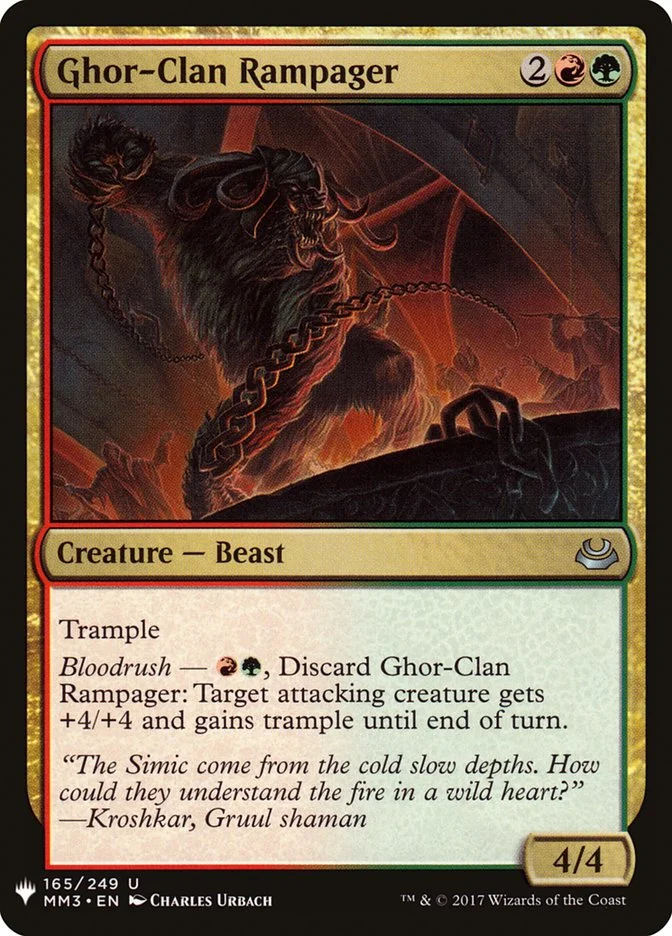 Ghor-Clan Rampager 「PLST/MM3-165」「EN」