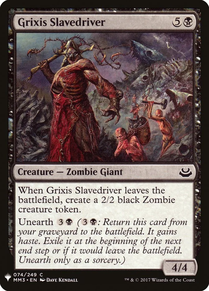 Grixis Slavedriver 「PLST/MM3-74」「EN」
