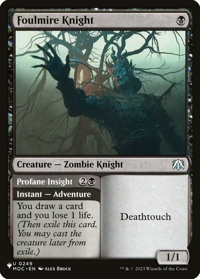Foulmire Knight // Profane Insight 「PLST/MOC-249」「EN」