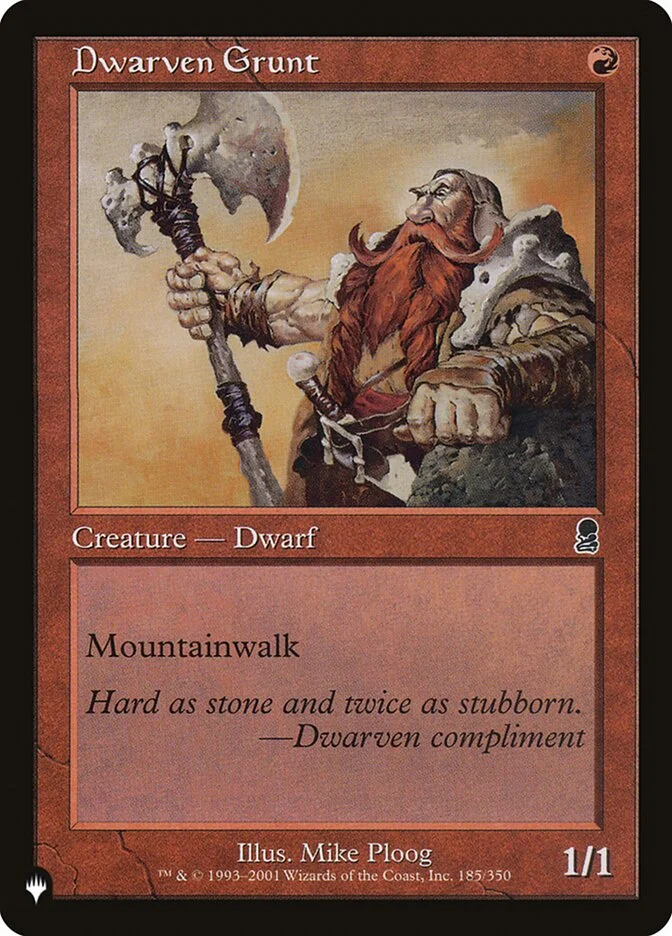 Dwarven Grunt 「PLST/ODY-185」「EN」