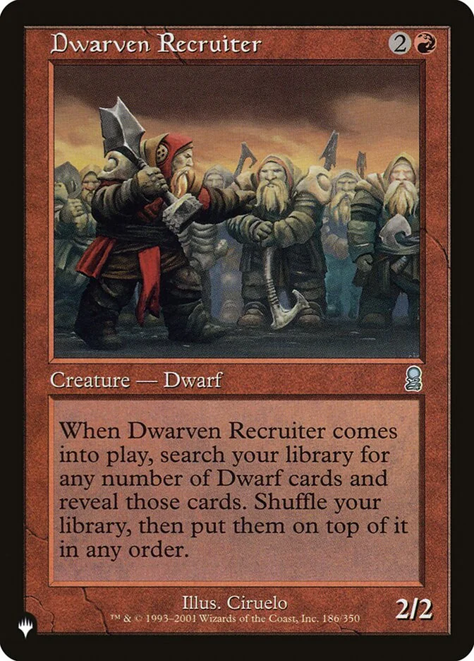 Dwarven Recruiter 「PLST/ODY-186」「EN」