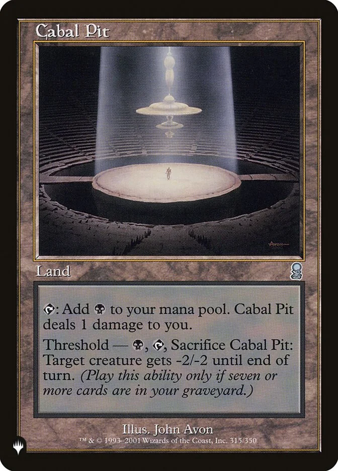 Cabal Pit 「PLST/ODY-315」「EN」
