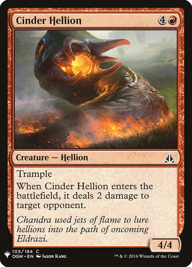 Cinder Hellion 「PLST/OGW-105」「EN」