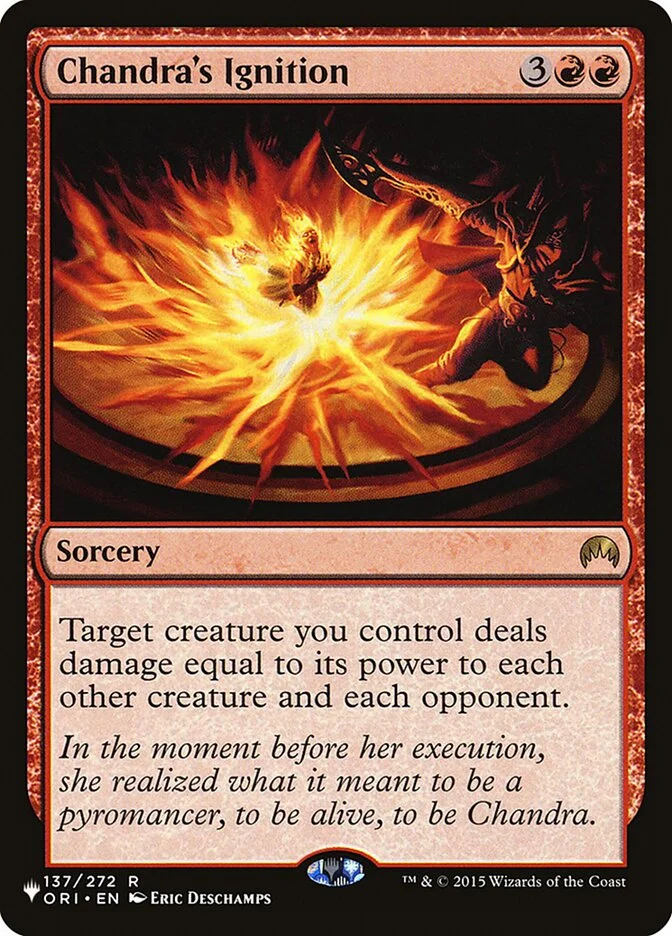 Chandra's Ignition 「PLST/ORI-137」「EN」