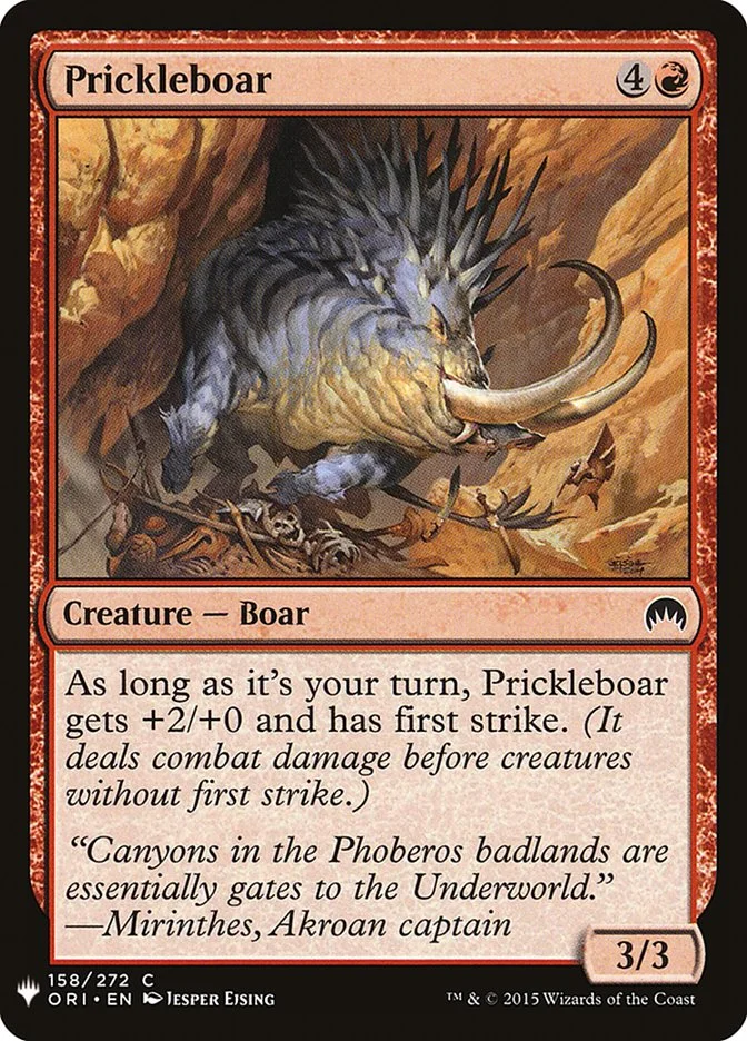 Prickleboar 「PLST/ORI-158」「EN」