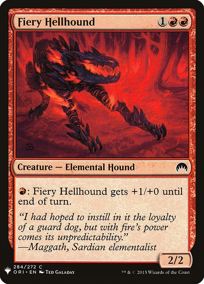 Fiery Hellhound 「PLST/ORI-284」「EN」