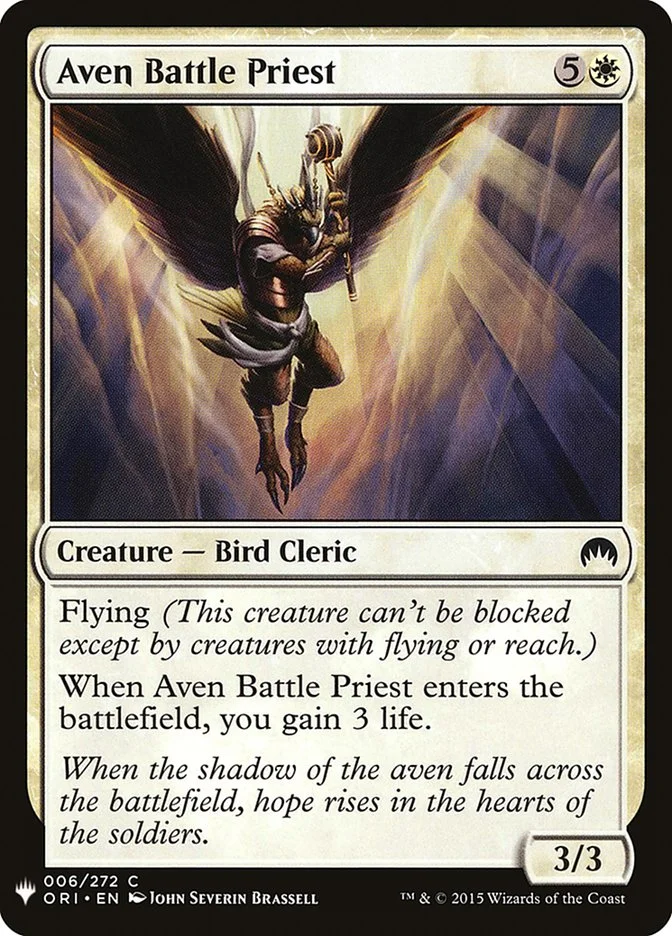 Aven Battle Priest 「PLST/ORI-6」「EN」