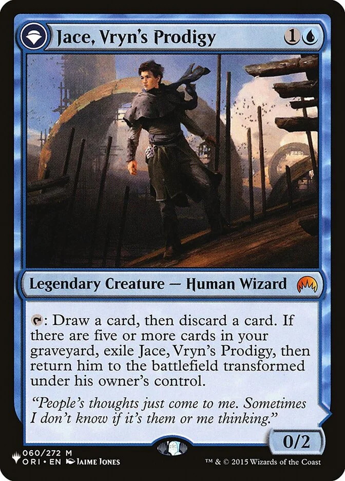 Jace, Vryn's Prodigy // Jace, Telepath Unbound 「PLST/ORI-60」「EN」