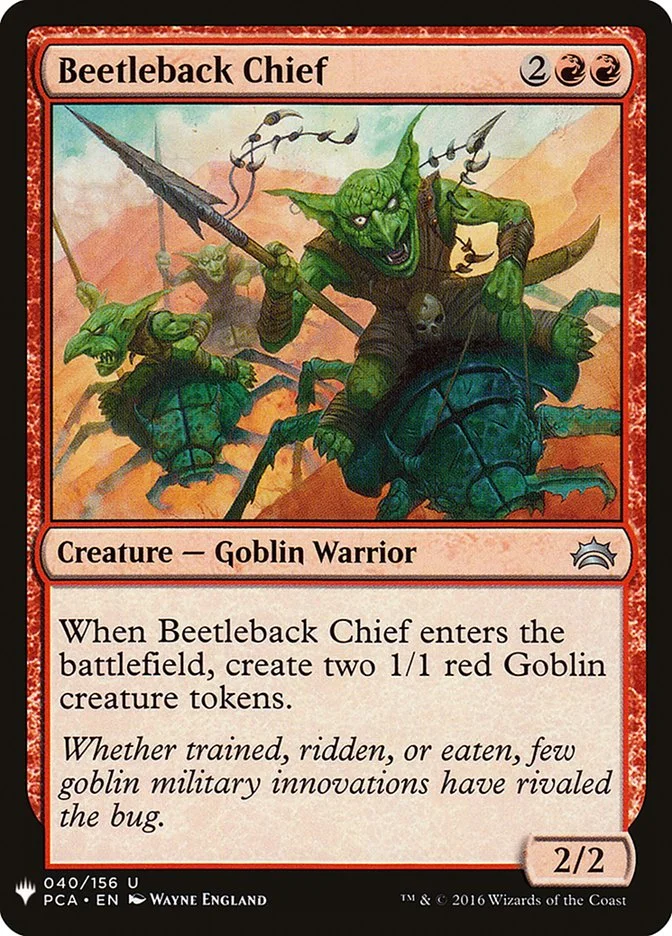 Beetleback Chief 「PLST/PCA-40」「EN」