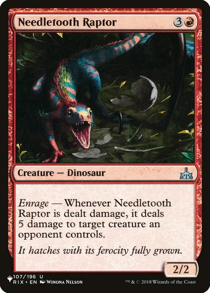 Needletooth Raptor 「PLST/RIX-107」「EN」