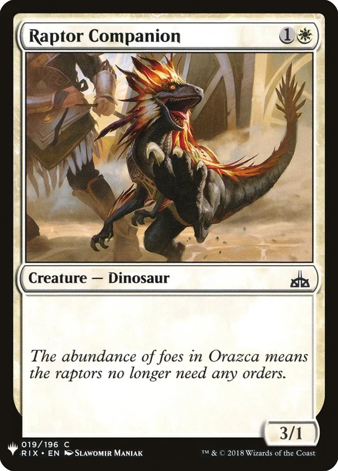 Raptor Companion 「PLST/RIX-19」「EN」