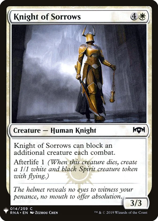 Knight of Sorrows 「PLST/RNA-14」「EN」