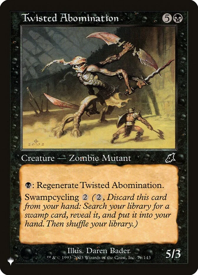 Twisted Abomination 「PLST/SCG-76」「EN」