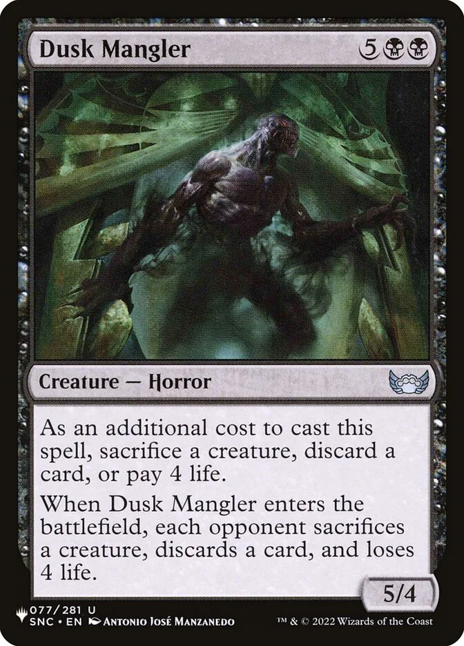 Dusk Mangler 「PLST/SNC-77」「EN」