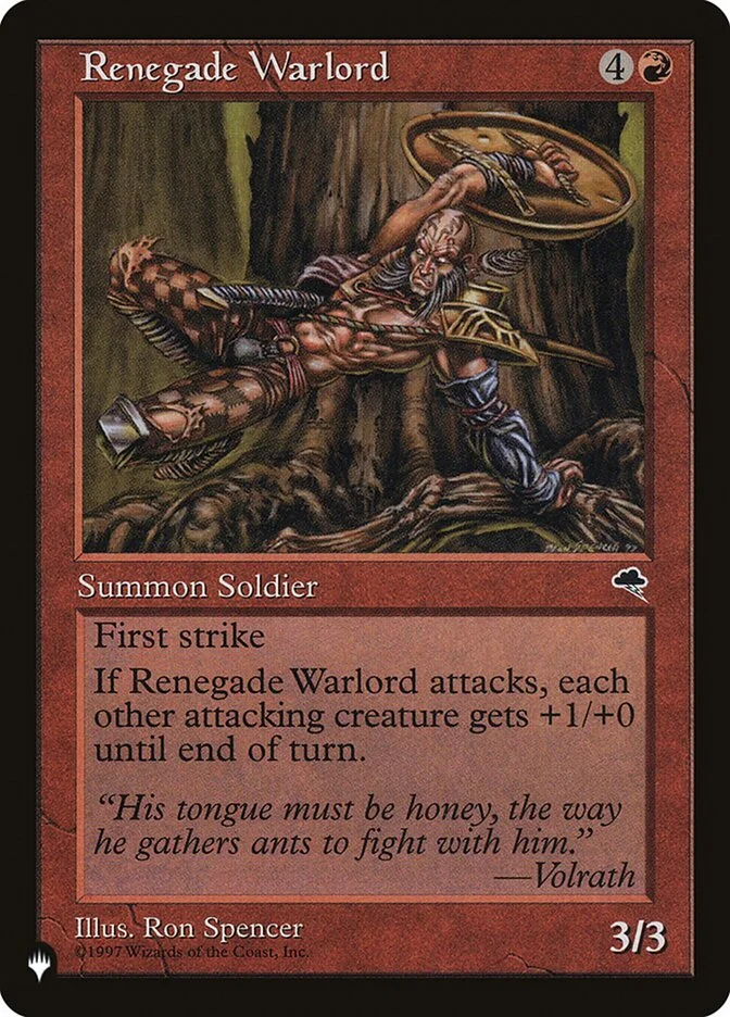 Renegade Warlord 「PLST/TMP-197」「EN」