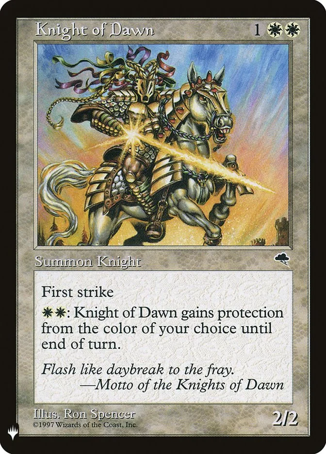 Knight of Dawn 「PLST/TMP-26」「EN」