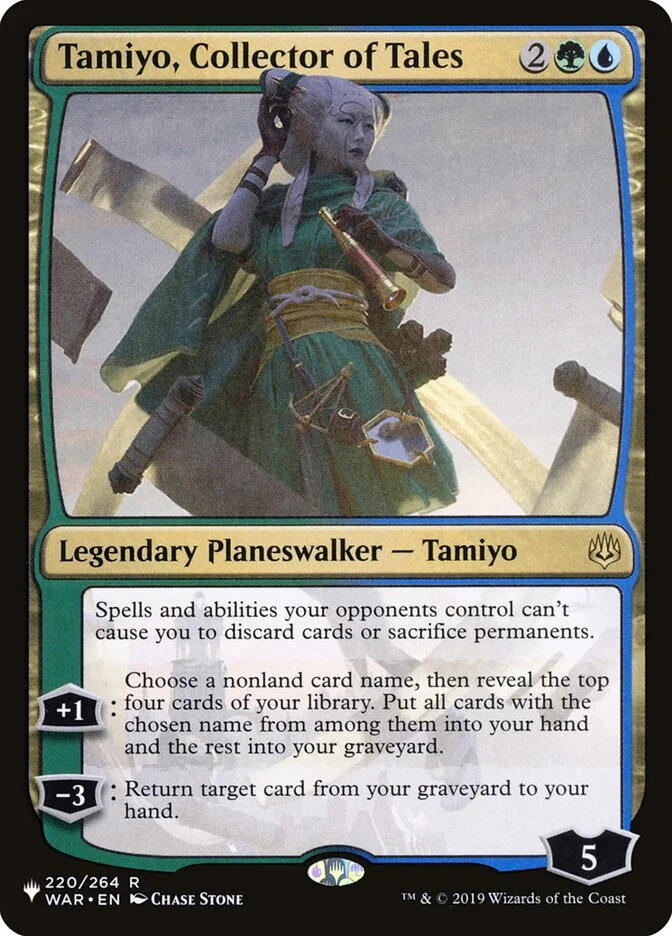 Tamiyo, Collector of Tales 「PLST/WAR-220」「EN」
